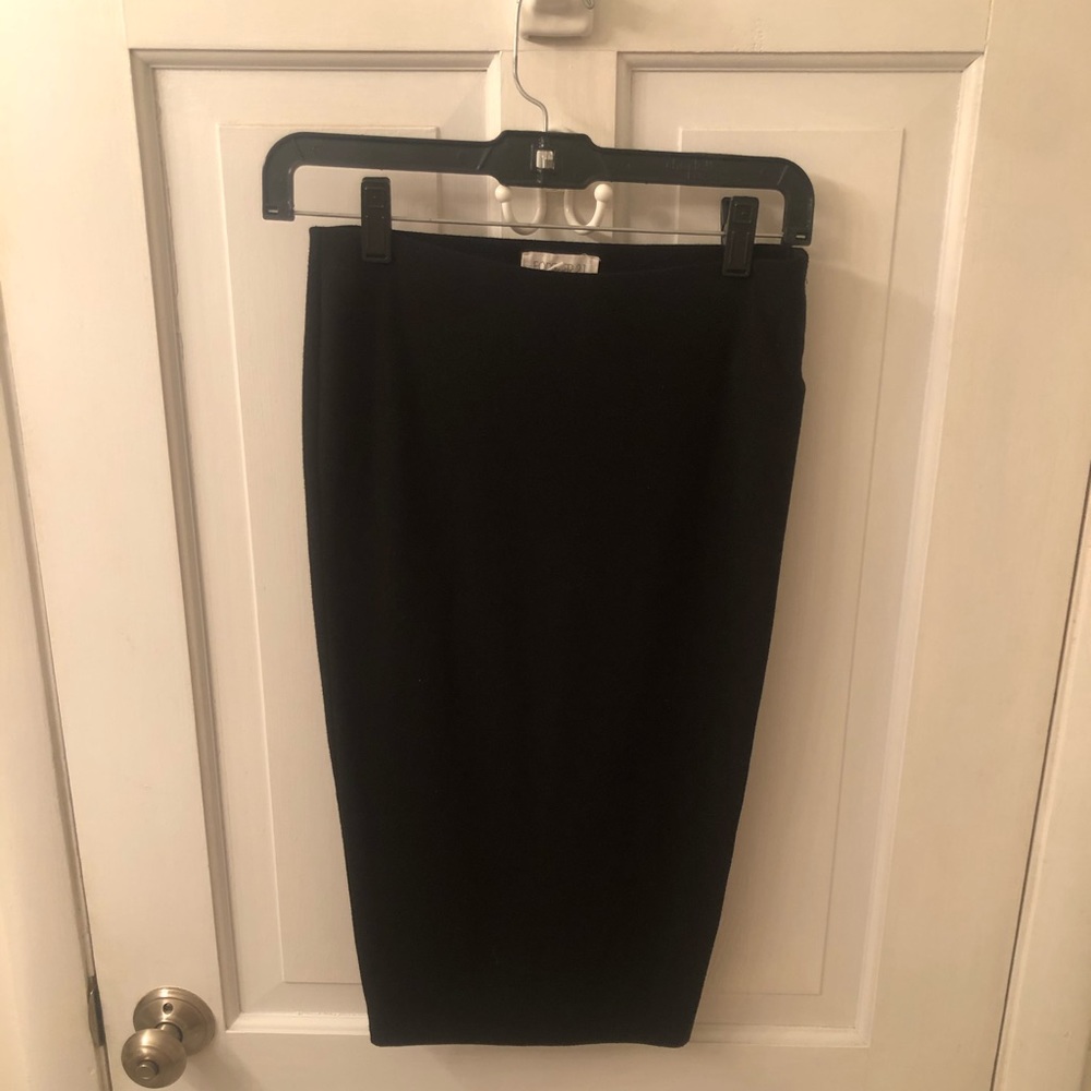 Black pencil skirt